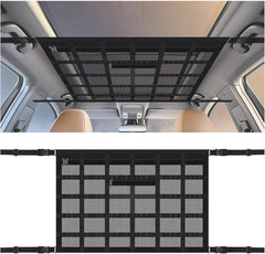 SSNNUU front view of overhead cargo net showing organized storage benefit