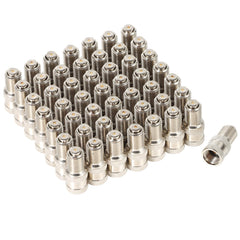 ST shengtuo front view of pack of 50 caps showing durable nickel-plated finish