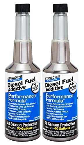 Stanadyne Performance Formula front pack image showing two pint bottles and benefits