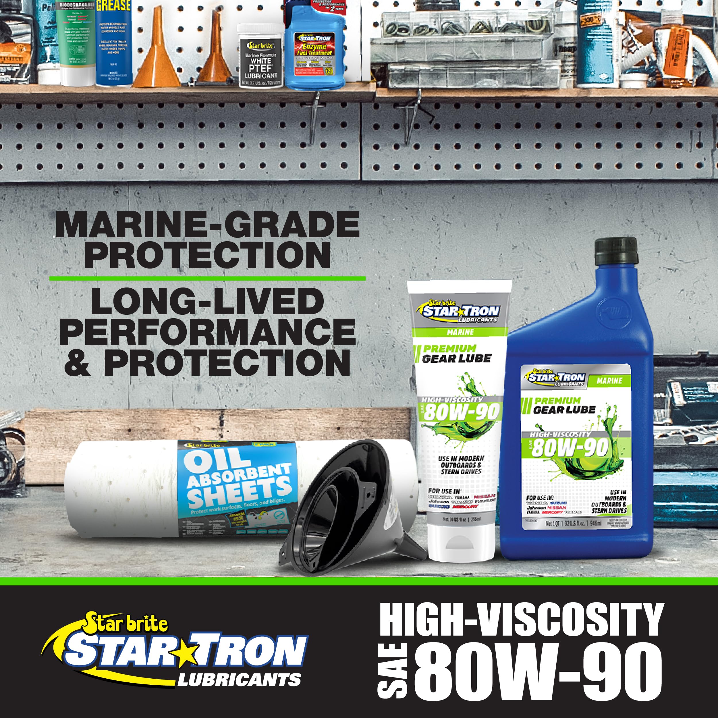 STAR BRITE filling lower unit with pump for clean lubrication