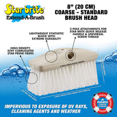 STAR BRITE brush scrubbing non-skid boat deck for effective cleaning
