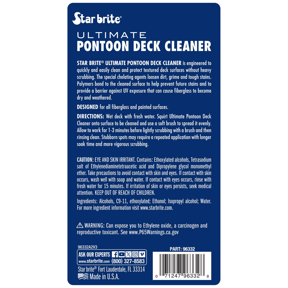 STAR BRITE close-up of deck texture showing safer gentle cleaning benefit