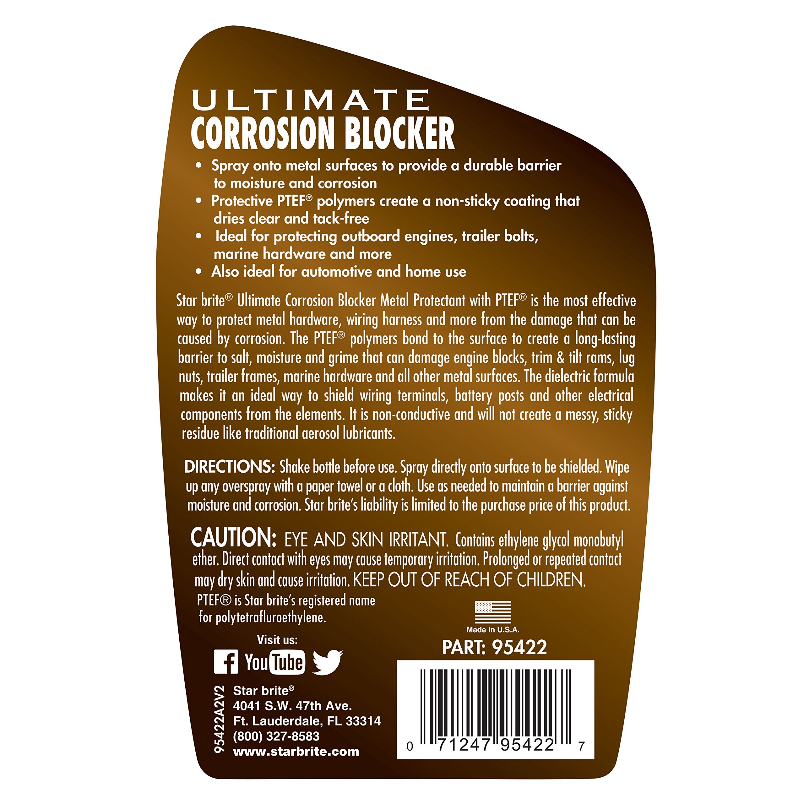 STAR BRITE close-up nozzle and bottle texture illustrating easy application