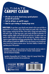 STAR BRITE foam on carpet fibers lifting dirt for quick removal