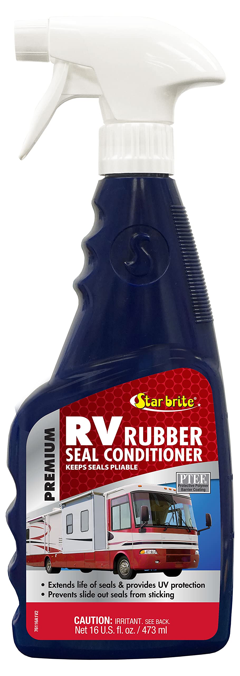 STAR BRITE front label of RV seal conditioner showing product identity and benefits