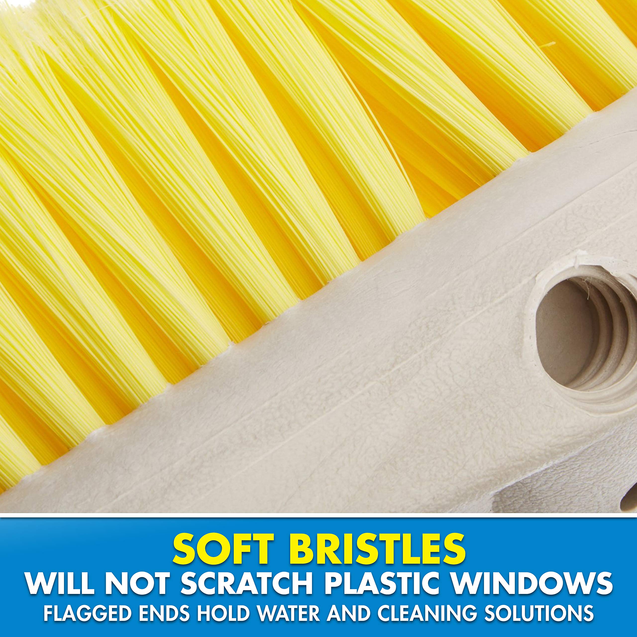 STAR BRITE brush in use on boat deck showing safe effective cleaning of non-skid