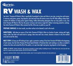 STAR BRITE suds close-up demonstrating cleaning action and gloss benefit