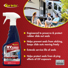 STAR BRITE bottle next to a tape measure showing product scale and convenient size