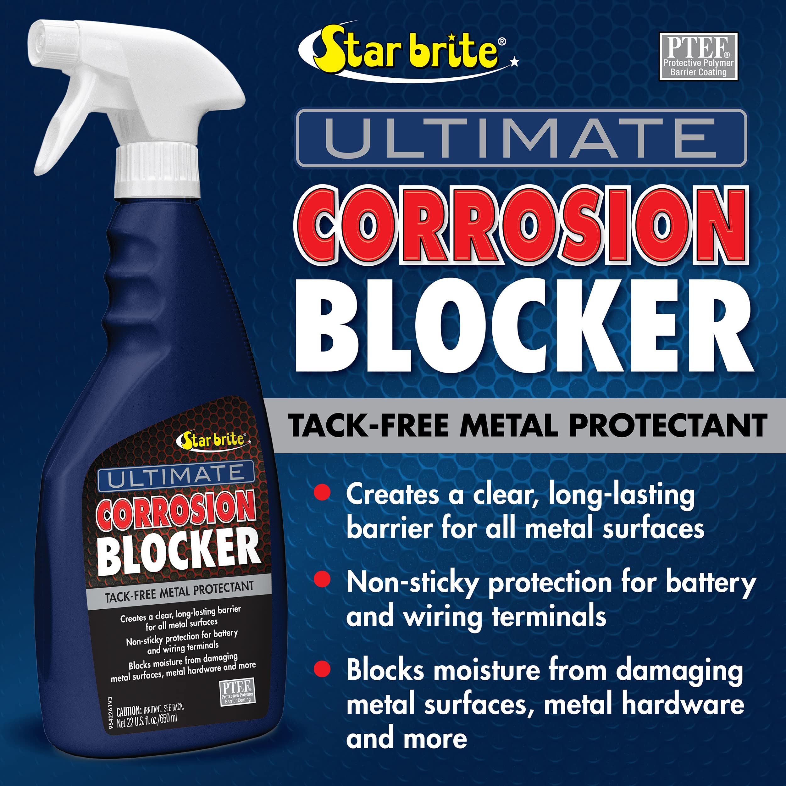 STAR BRITE bottle held in hand showing size and convenient handling