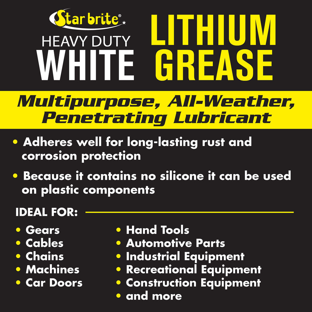 STAR BRITE grease applied from grease gun for precise lubrication
