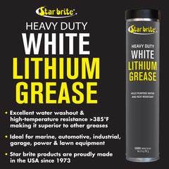 STAR BRITE white grease texture spread demonstrating easy inspection