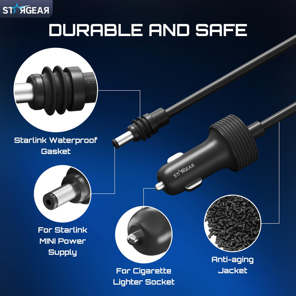 STARGEAR waterproof gasket detail on plug, prevents water and dust ingress