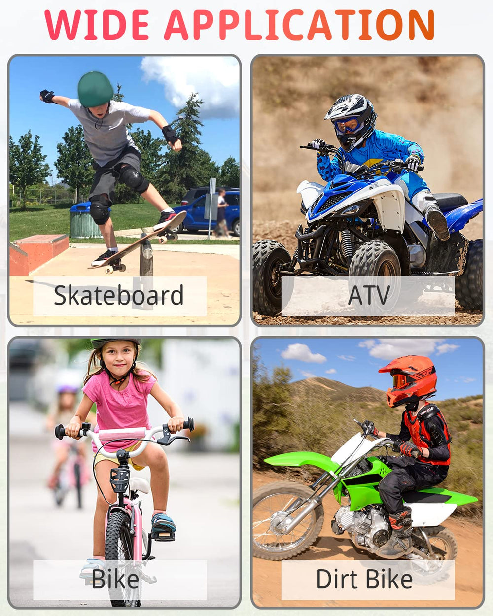 StarknightMT child wearing set on trail demonstrating secure movement