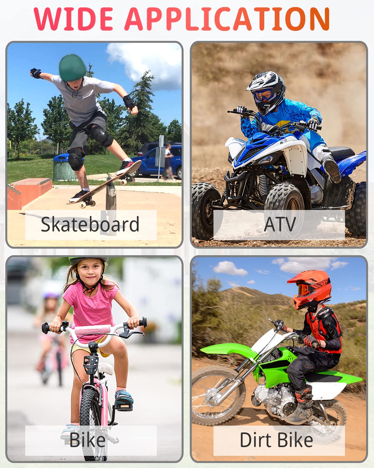 StarknightMT child wearing protector while riding to show practical use