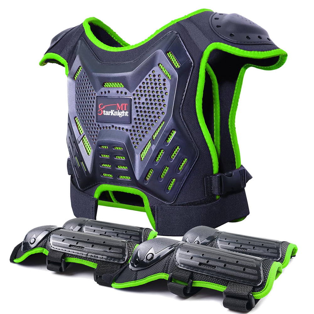 StarknightMT front chest protector showing coverage and durable shell