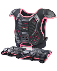 StarknightMT front view chest protector showing full-coverage safety