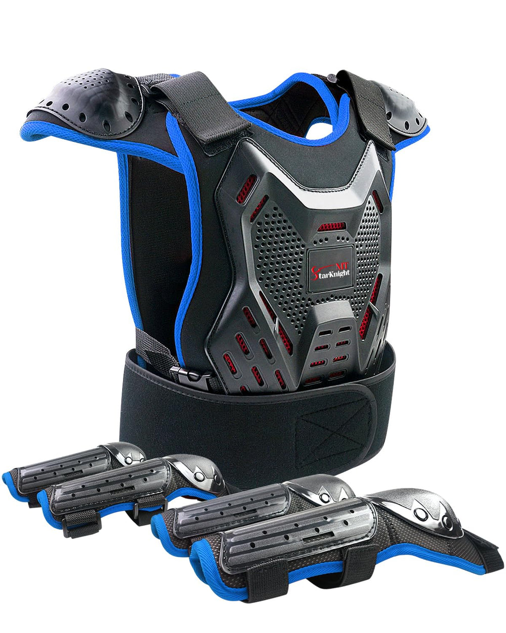 StarknightMT front view of chest protector showing full coverage and confident protection