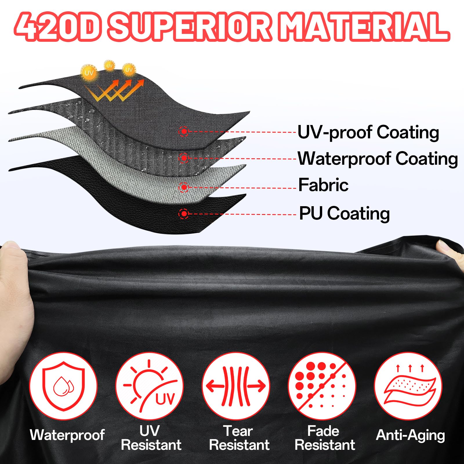 StarknightMT hanging cover drying on hook, convenient cleaning and air-dry benefit