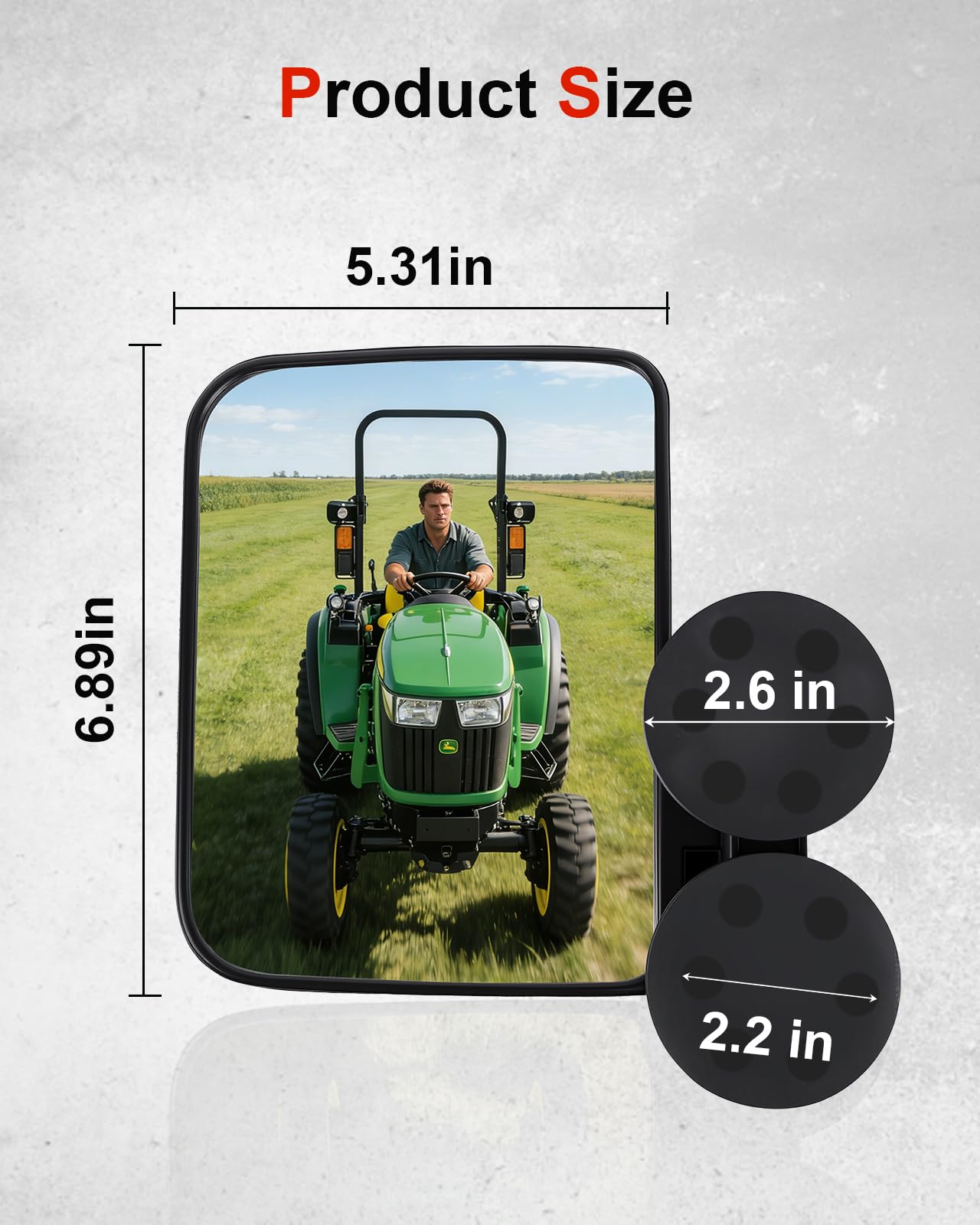 StarknightMT pair attached to forklift illustrating improved rear visibility on jobsite