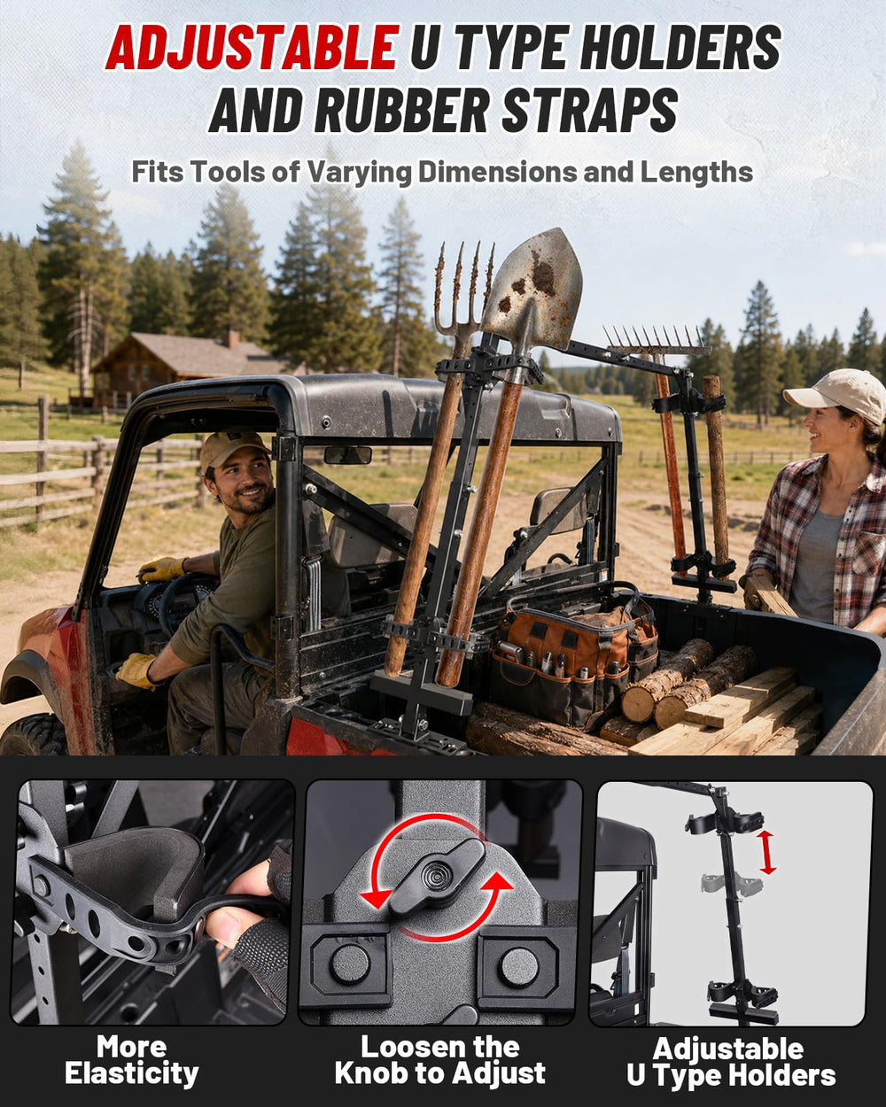 StarknightMT rack mounted with rifles secured offering stable transport
