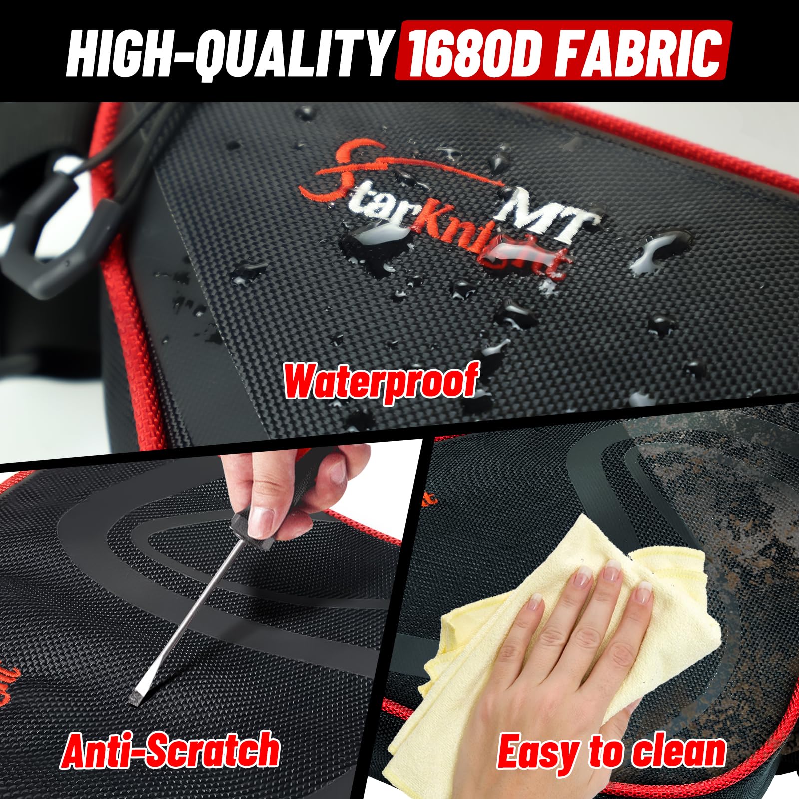 StarknightMT SBS zipper with large pull and zipper guard for glove-friendly operation