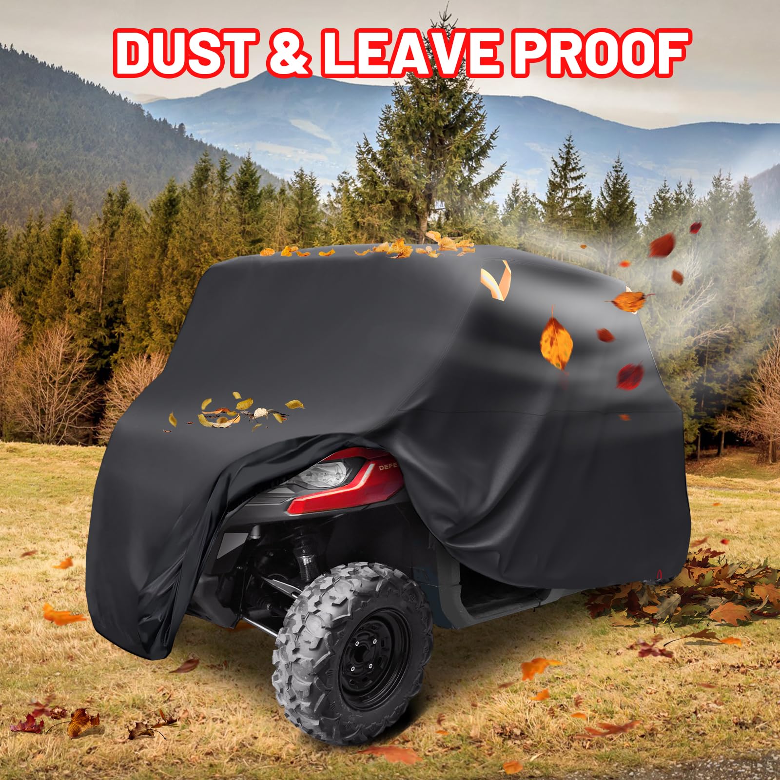 StarknightMT side profile over a Ranger Crew, demonstrates fit on compatible UTV