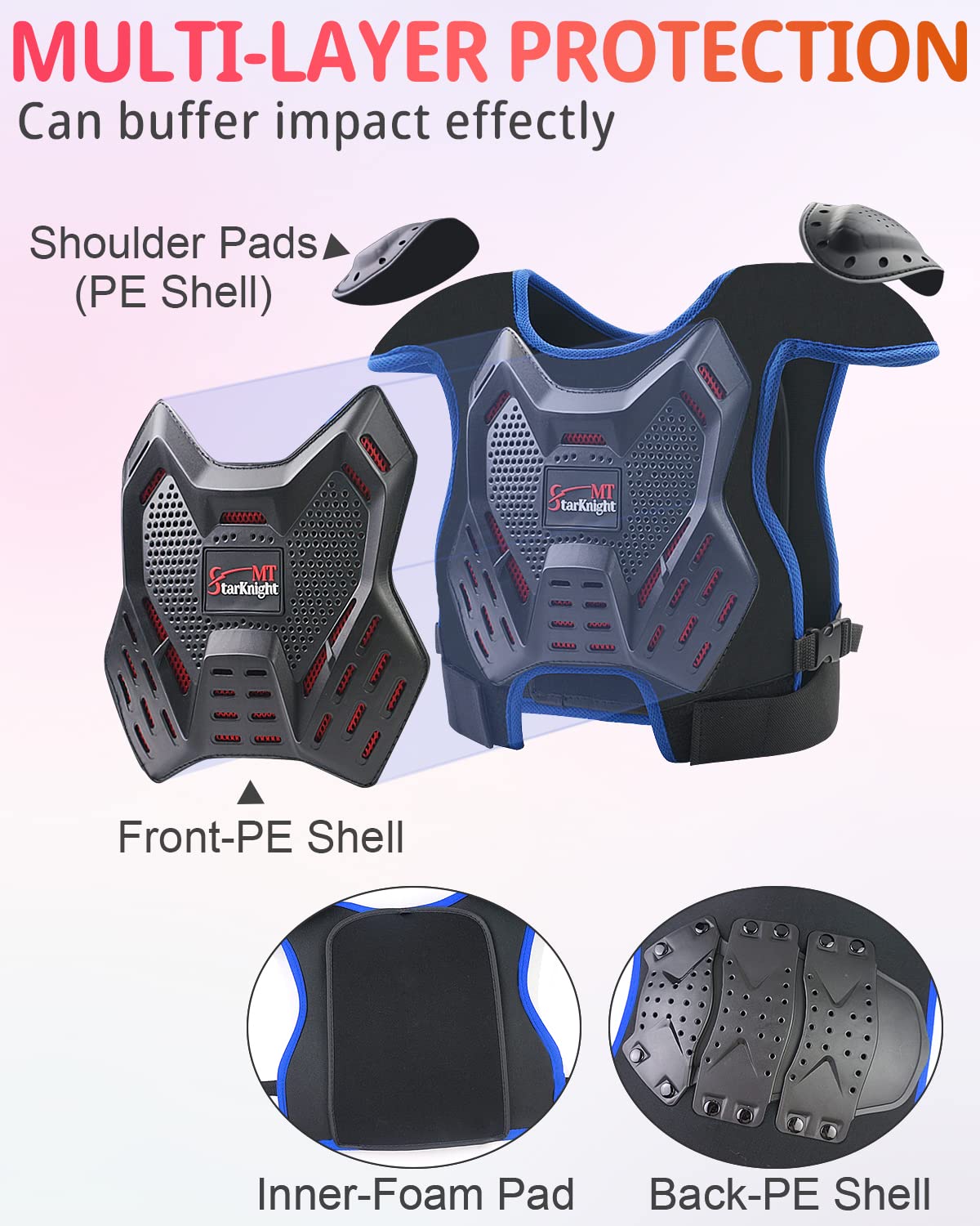 StarknightMT ventilated mesh close-up providing breathable comfort benefit