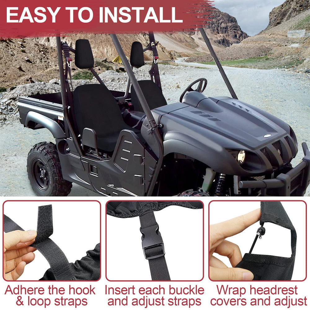 StarknightMT water resistance demo with splash showing wet protection for UTV seats