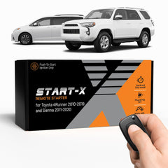 Start-X front packaging showing kit components and compatibility benefits