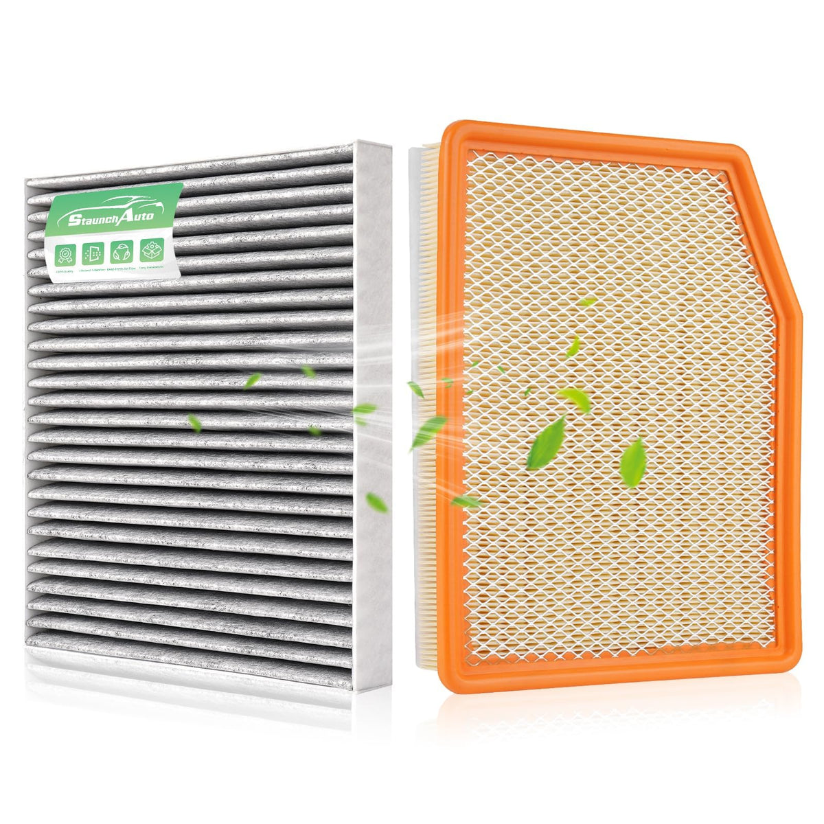 StaunchAuto front packaging showing both engine and cabin filters protecting intake