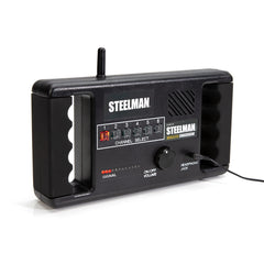Steelman transmitter attached to engine block, demonstrates hands-free noise monitoring benefit