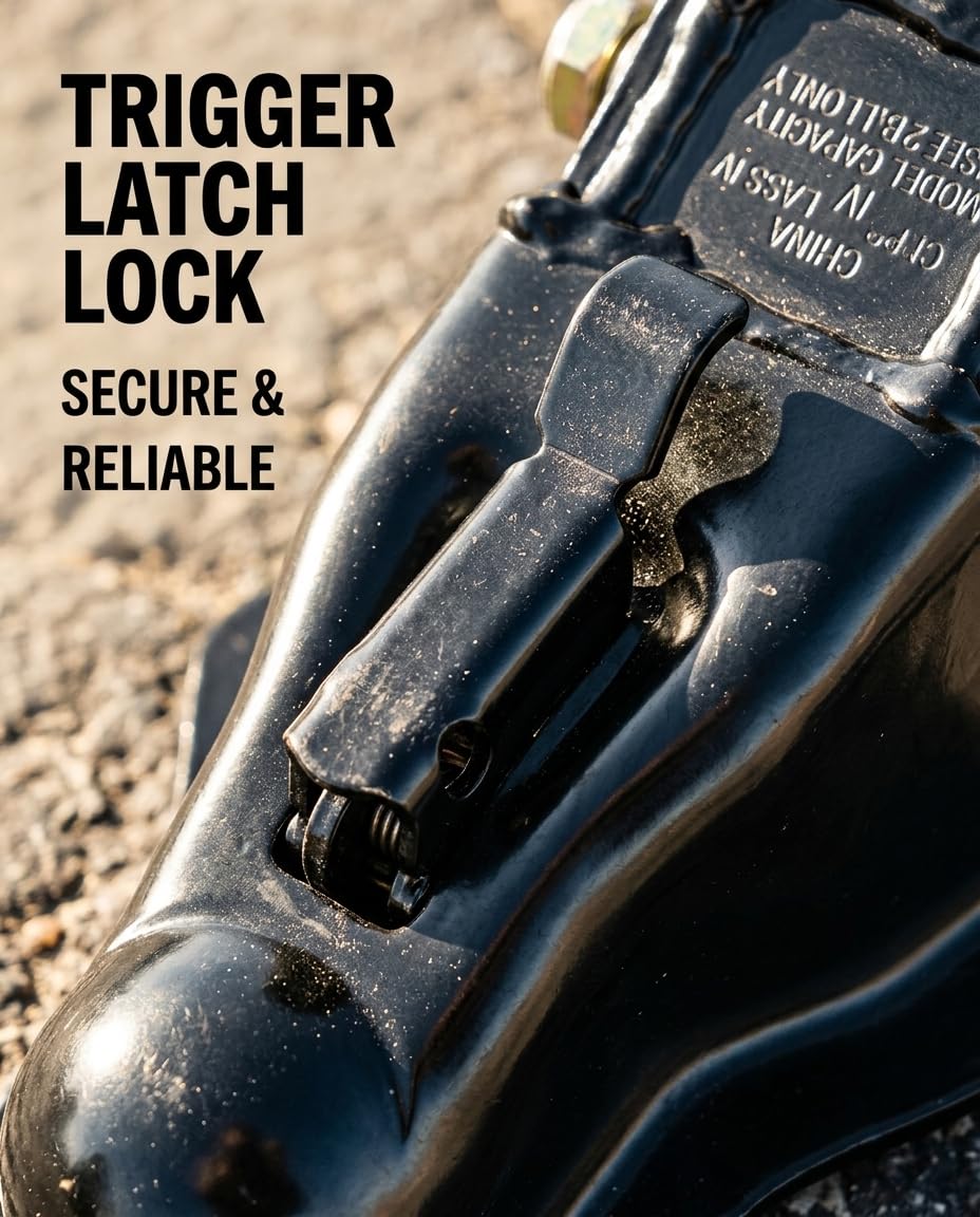 Stegewop trigger latch closeup highlighting fast, positive locking safety