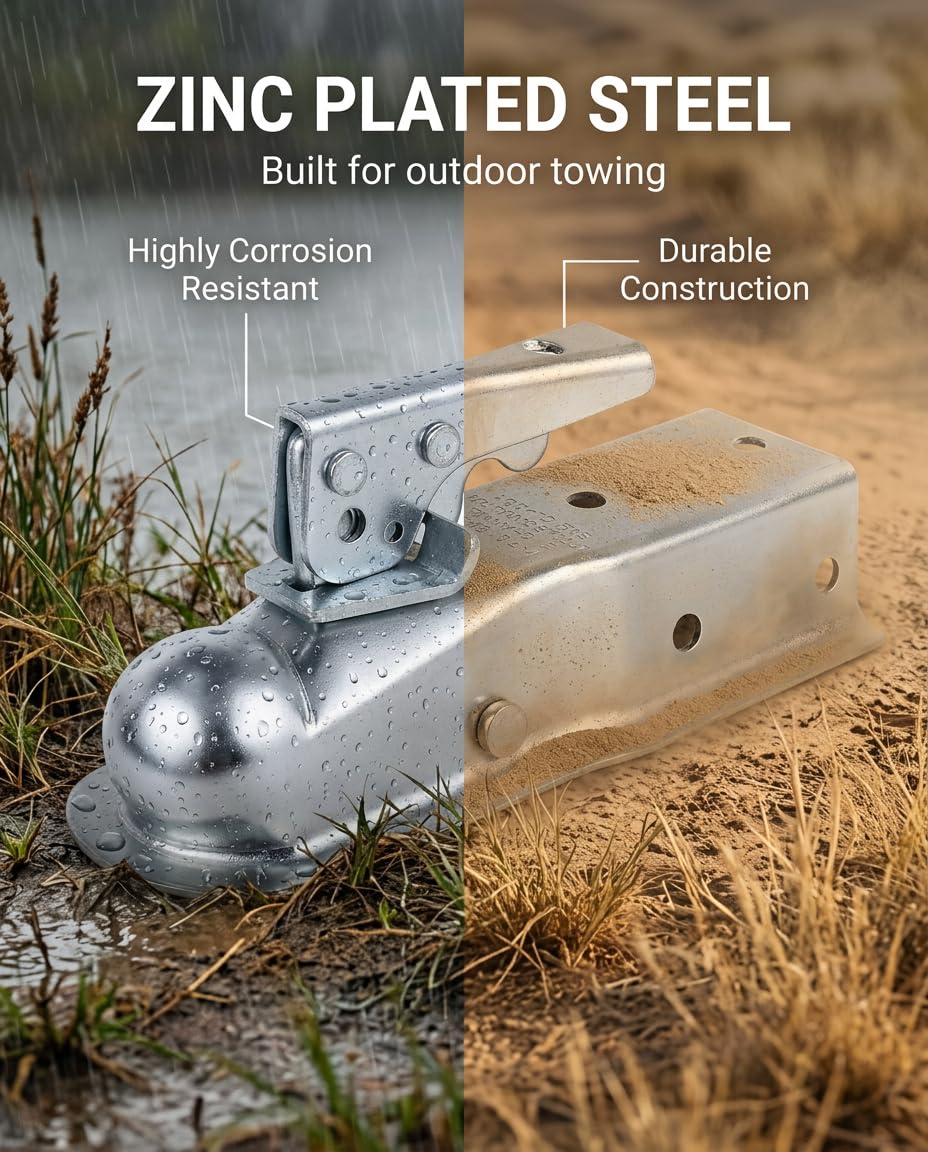 Stegewop ball socket detail showing snug 1-7/8" connection for reduced rattling