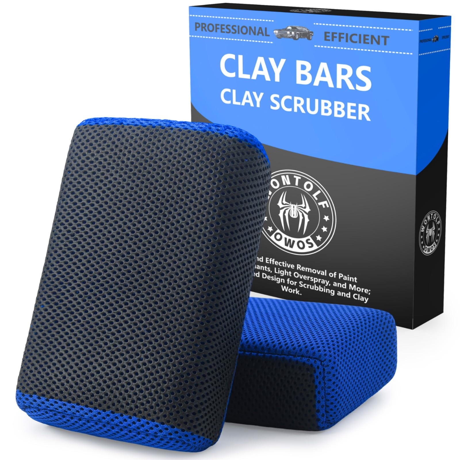 Stemni front packaging showing two reusable clay scrubbers and benefits