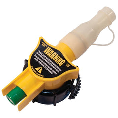 Stens nozzle front view showing connection end and precise fit benefit