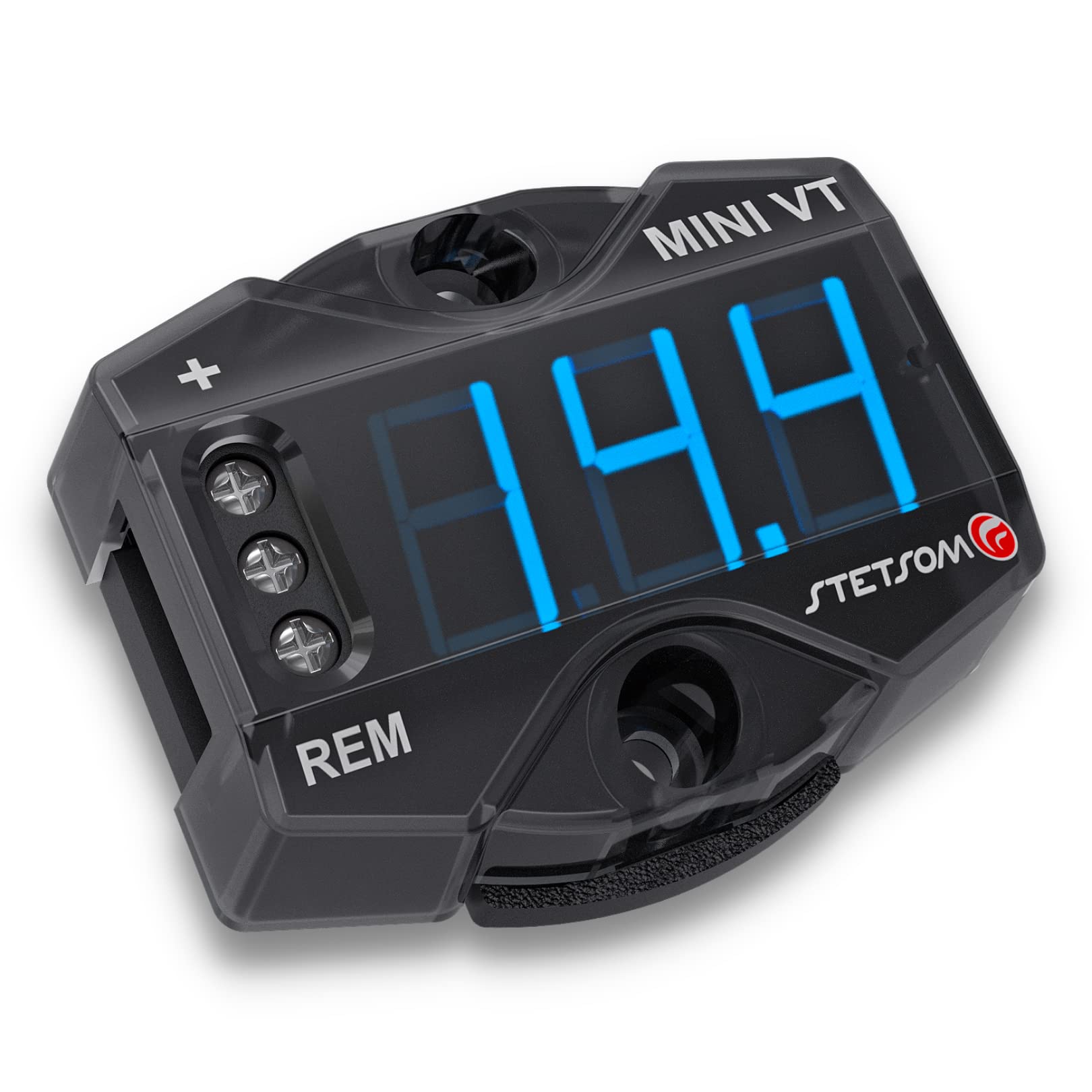 Stetsom MiniVT front display showing clear blue digits for quick readings