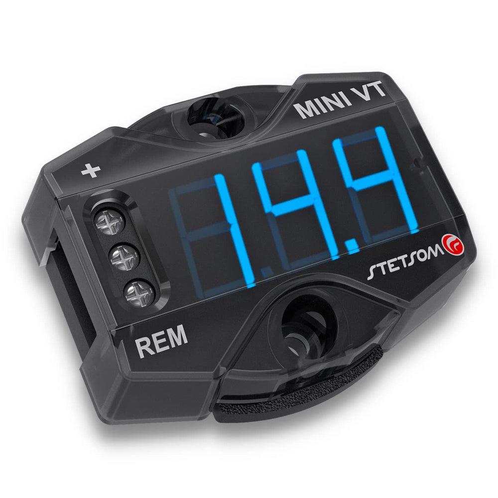 Stetsom MiniVT front display showing clear blue digits for quick readings