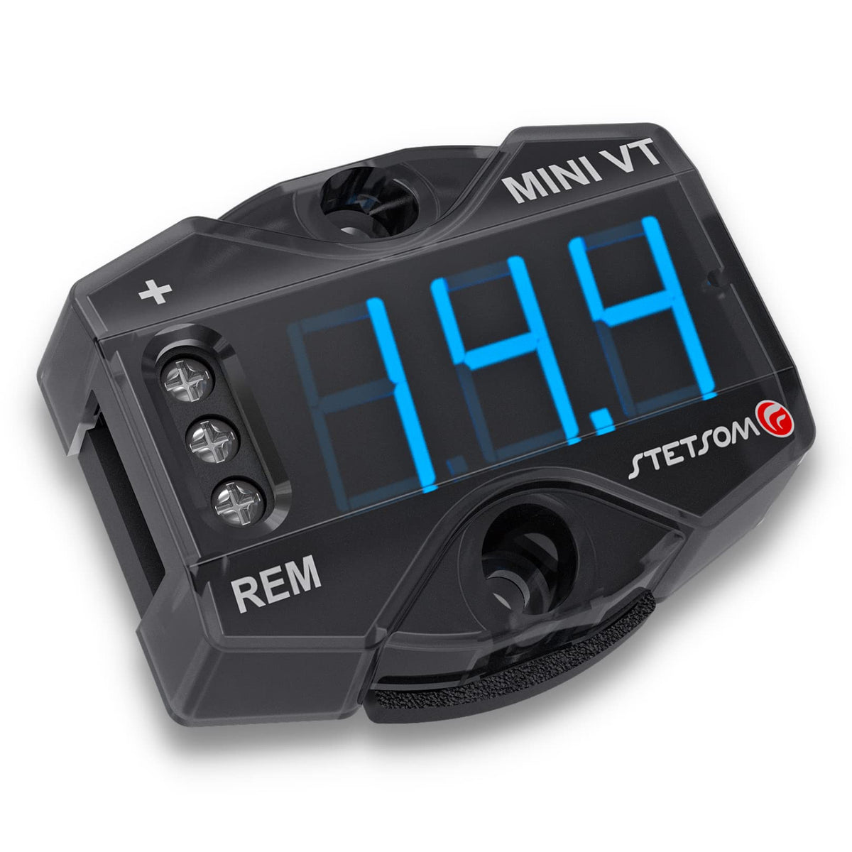 Stetsom MiniVT front display showing clear blue digits for quick readings