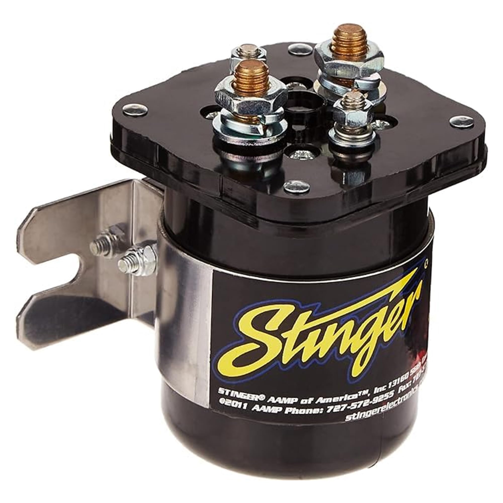 STINGER SGP32 front view showing relay and terminals for easy installation benefit