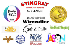 STINGRAY INSTANT SPOT REMOVER spray action targeting a carpet stain for fast removal