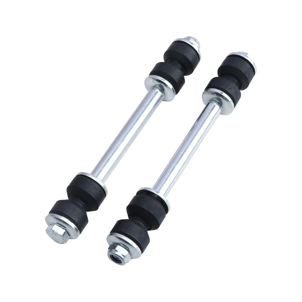 Stiueoav front sway bar link packaging showing product pair and fitment benefits