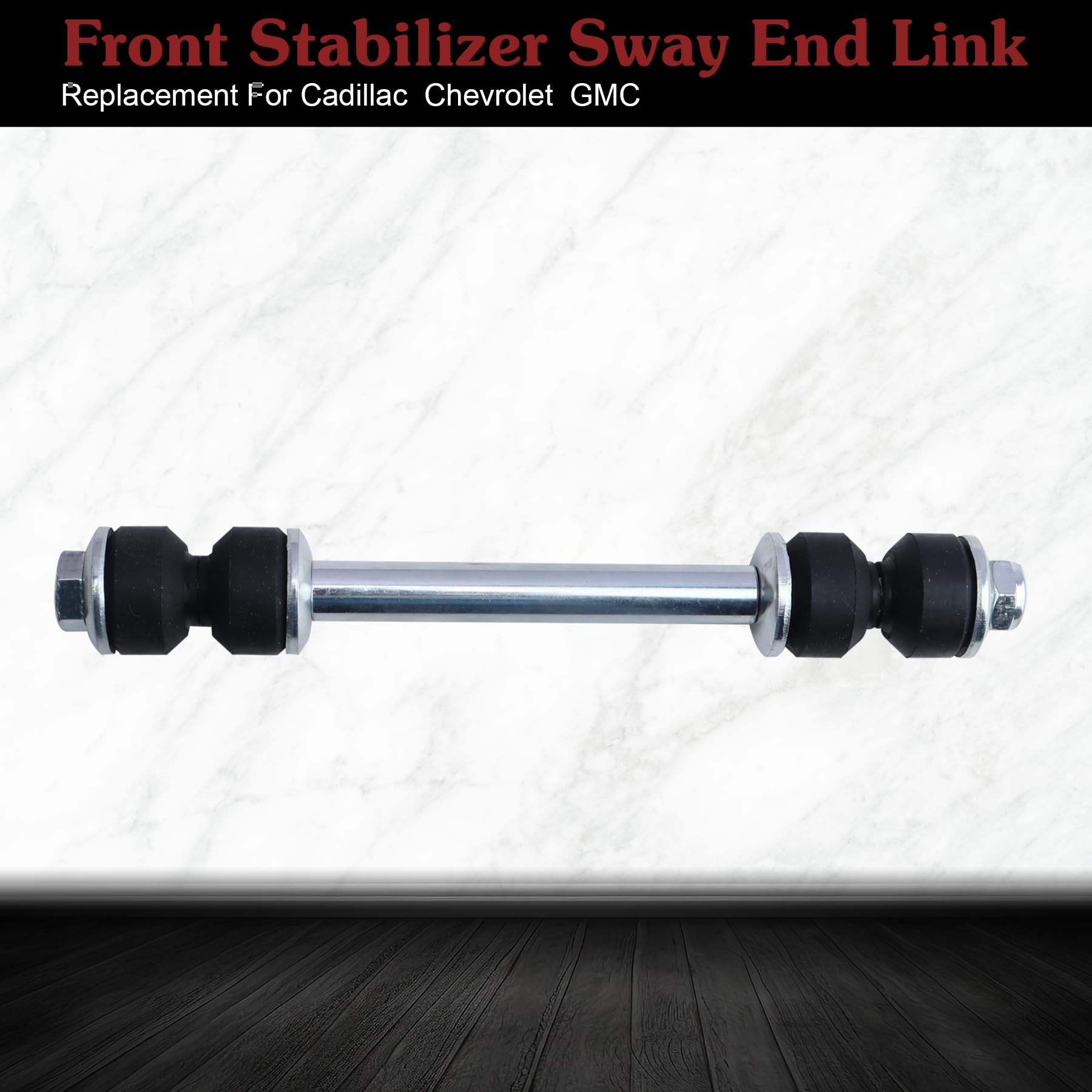 Stiueoav installed on vehicle front suspension reducing clunking and roll