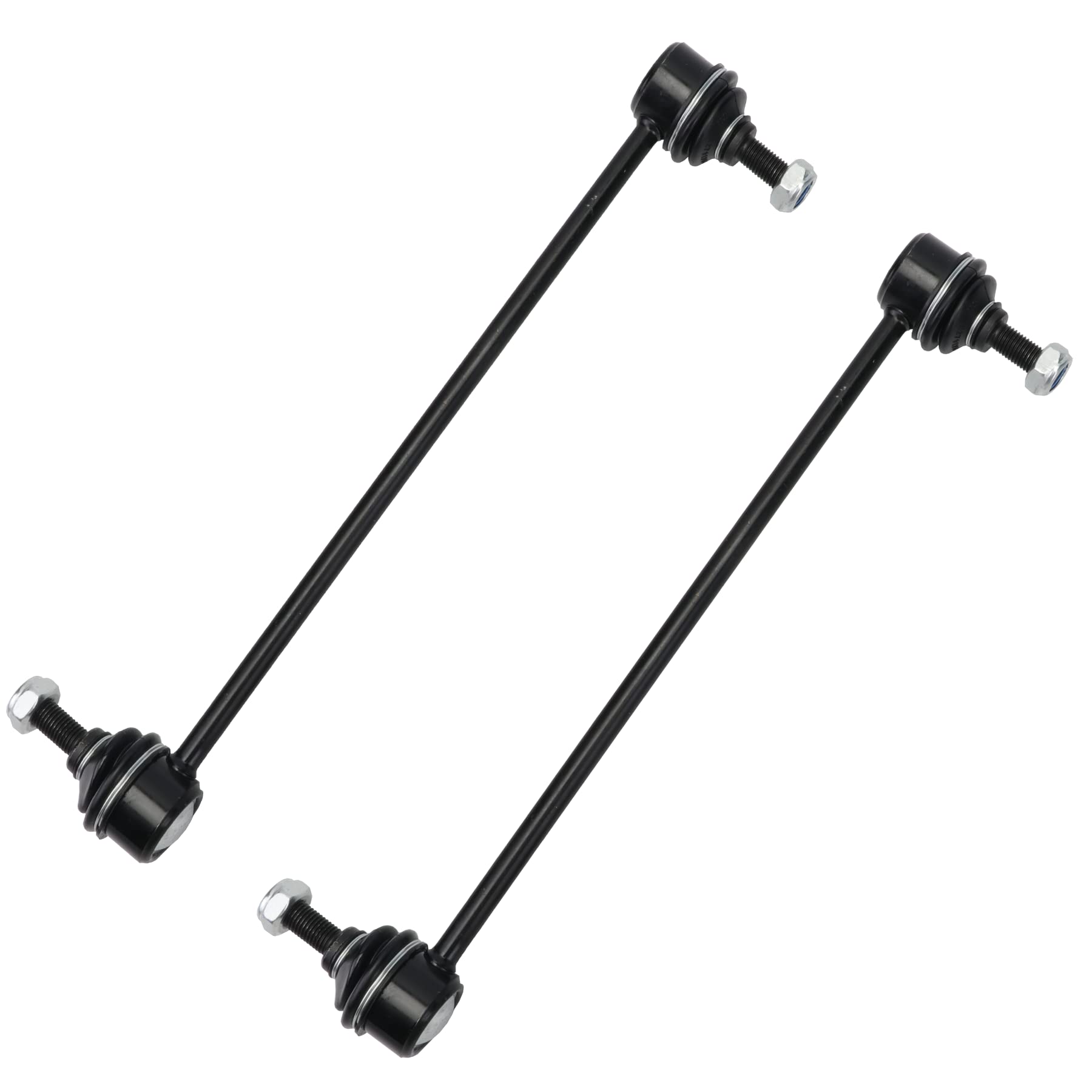 Stiueoav K80296 front sway bar link pair in packaging showing included parts and fitment