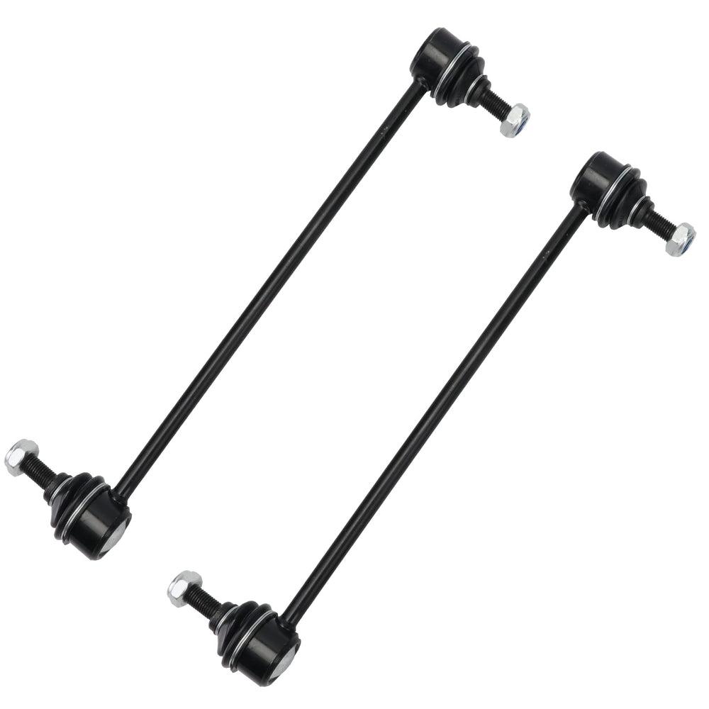 Stiueoav K80296 front sway bar link pair in packaging showing included parts and fitment