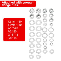 STMGW mounted on wheel studs demonstrating universal fit for 5/6/8-lug hubs
