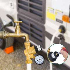 STMOUTUO lead-free brass body close-up highlighting durable casting and corrosion resistance