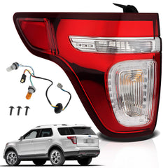 STRAUTOS left tail light front view showing clean fit and restored appearance