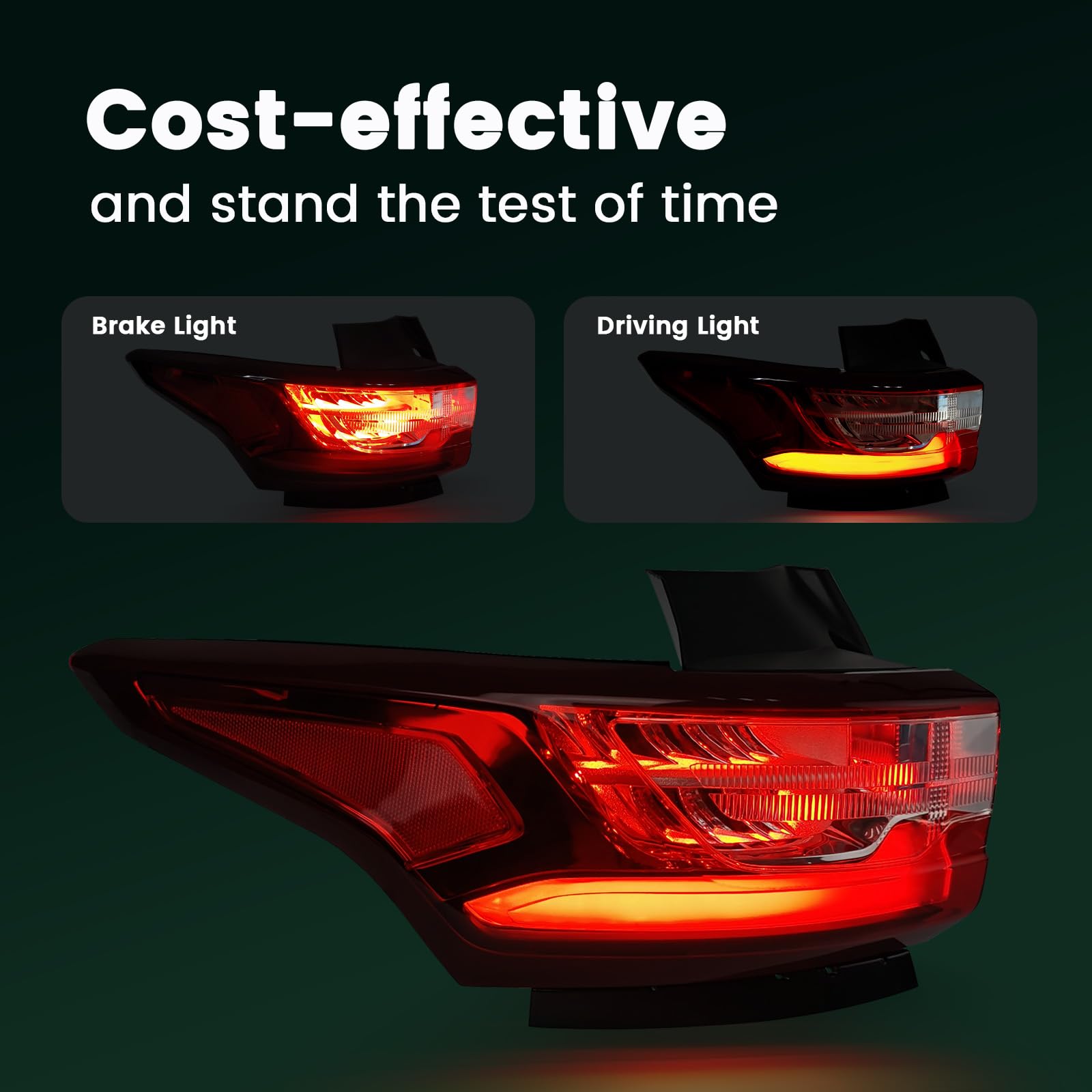 STRECOS tail light beside wheel for scale and correct size confirmation benefit