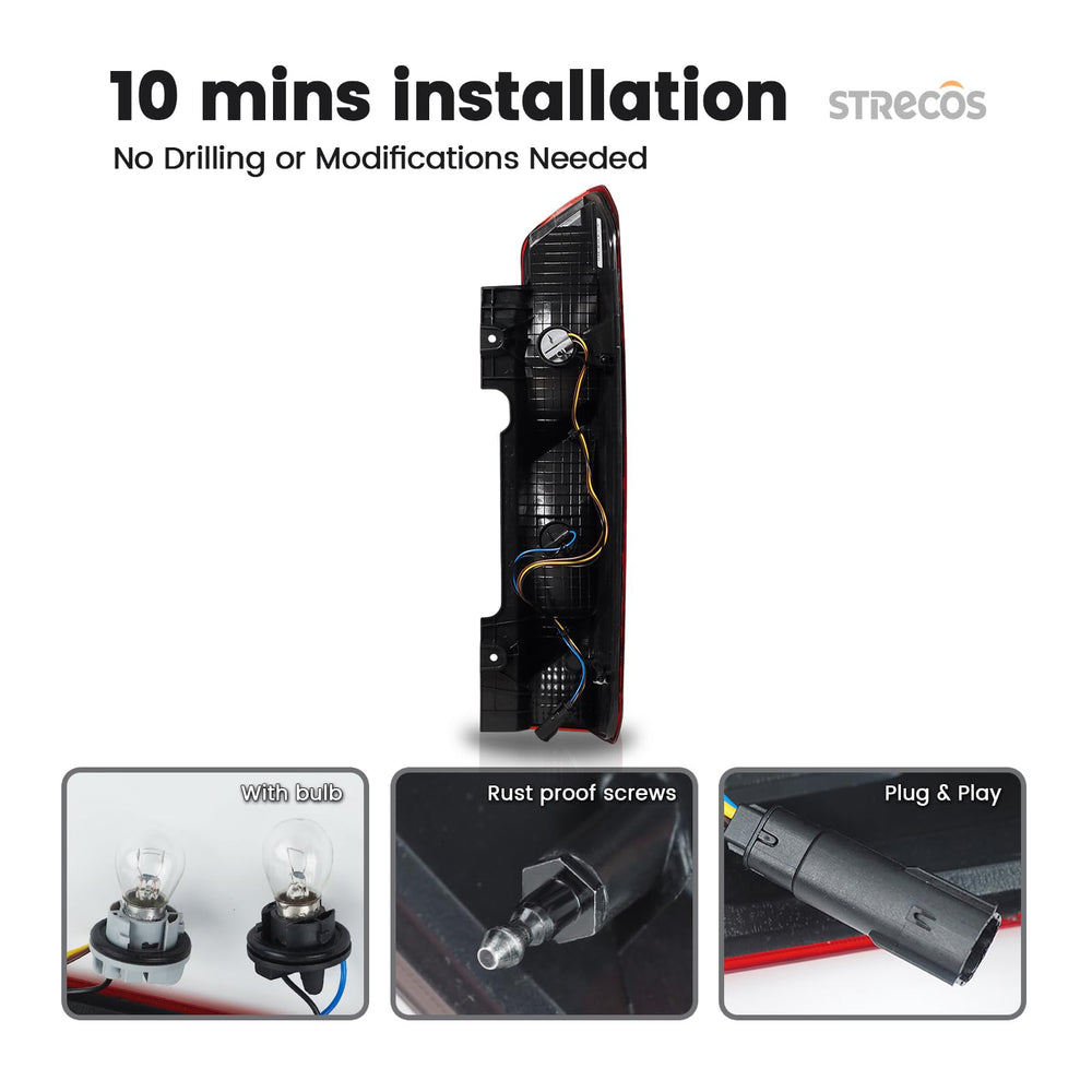 STRECOS rear housing and mounting points for fast bolt-on replacement