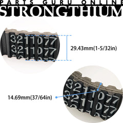 Strongthium belt profile close-up showing rib pattern and durable EPDM surface for grip